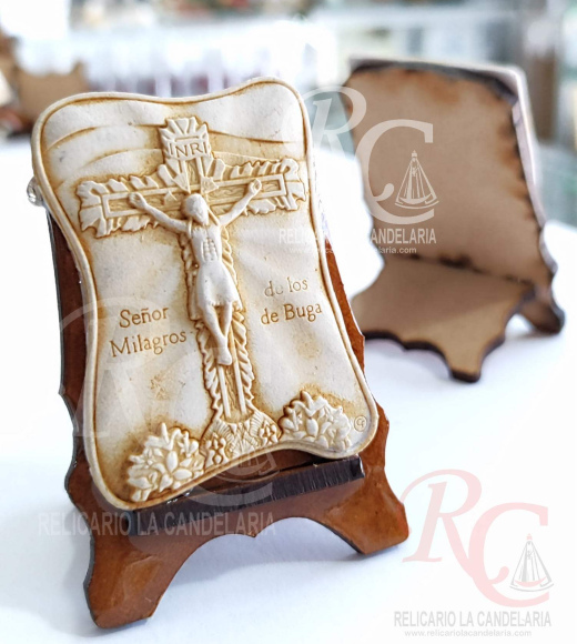 mini porta restrato milagroso de buga 7 cm x 12 