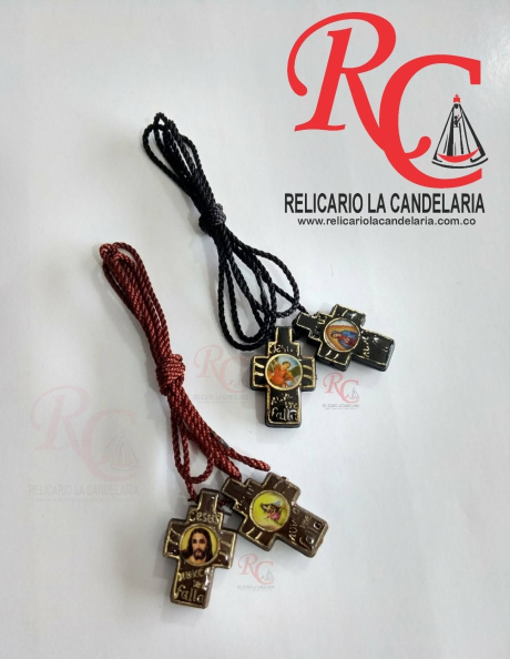 Escapulario Virgen del Carmen (#9) paquete x 12