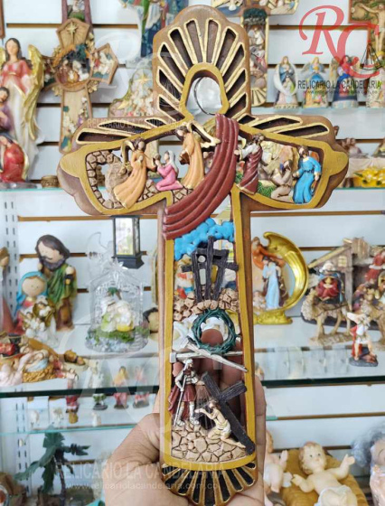 Cruz Pasos de JESUS 28 cm 