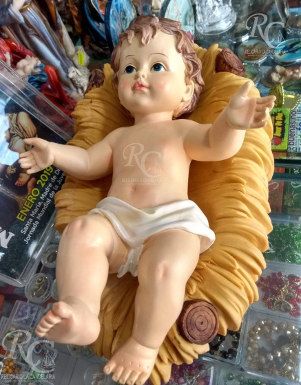 Niño DIOS en cuna 18 cm