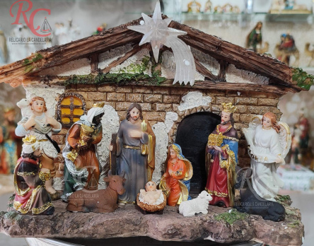 Pesebres con Luz led en Marmolina 26 cm  x 18 cm