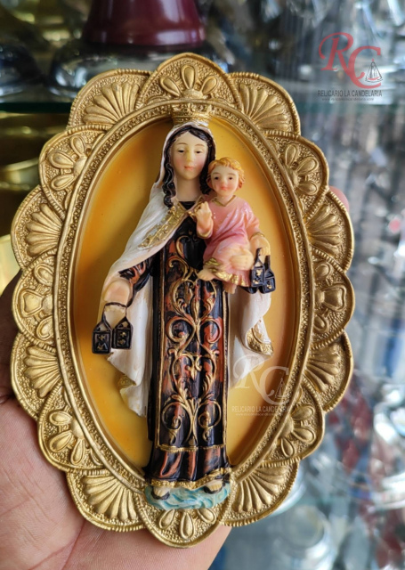virgen del carmen 14 cm 